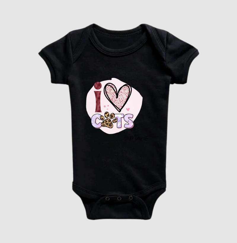 Camiseta Miau I Love Cats