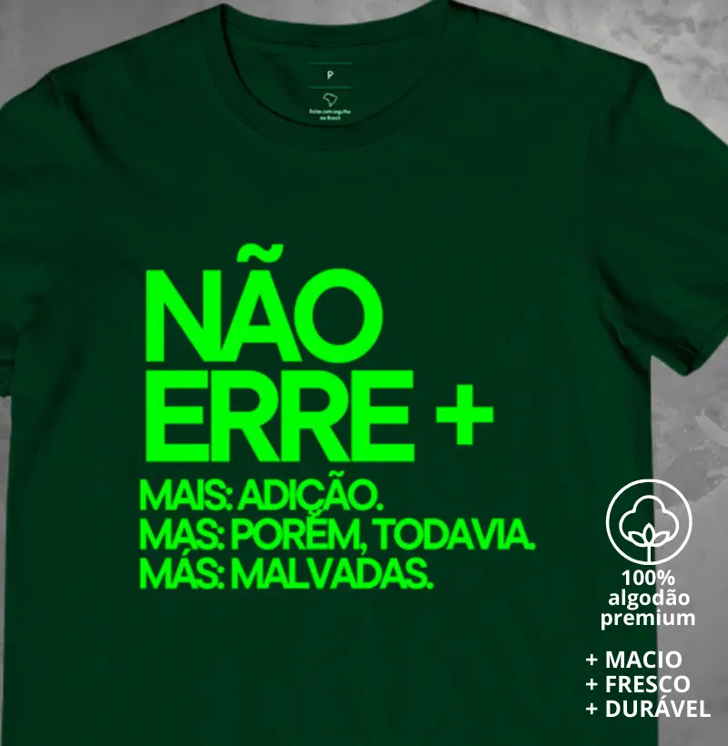Camiseta Mas Mais e Más