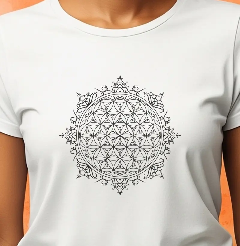 Flor da Vida Tribal Black