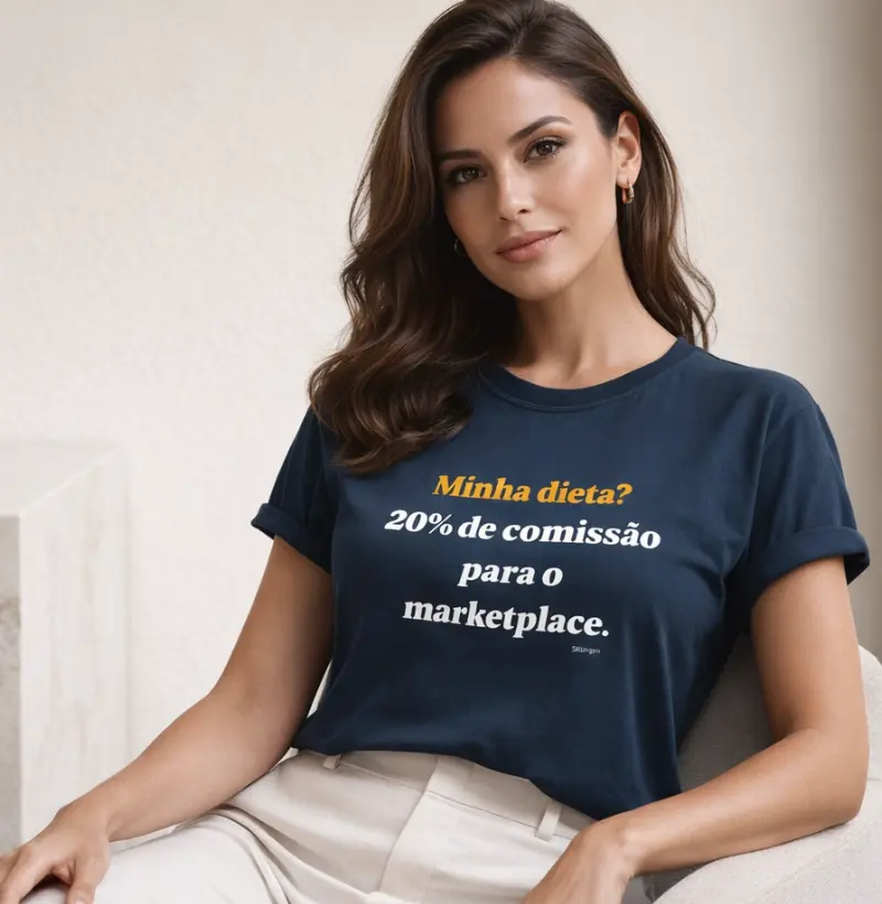 Minha dieta? 20% de comissão para o marketplace.