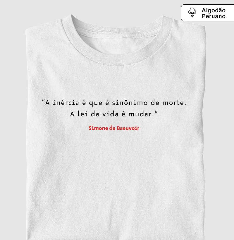 Camiseta em Algodão Peruano Simone de Beauvoir