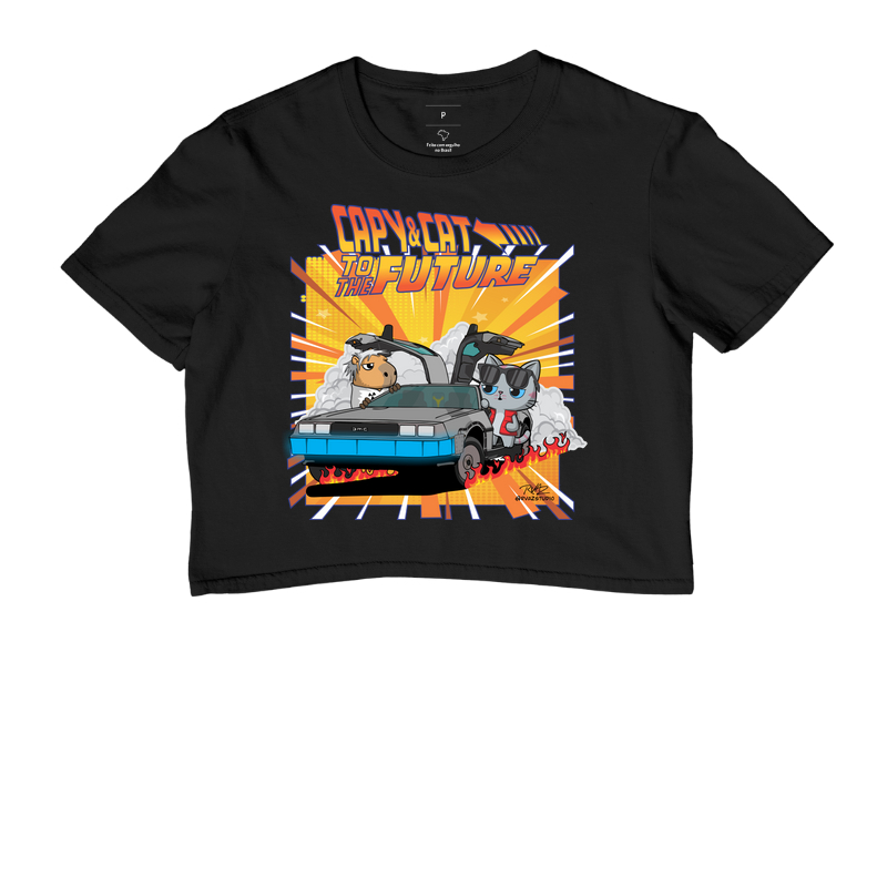 Camiseta Capy & Cat to the Future