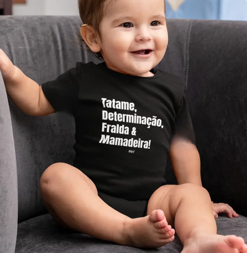 Tatame, determinacao, Fralda e mamadeira.