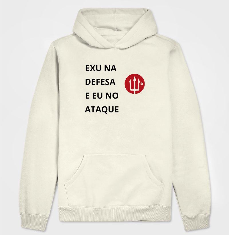 Exu na defesa e eu no ataque