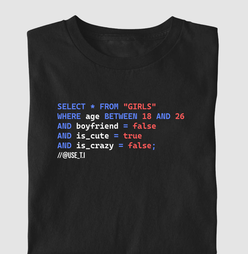 Camiseta "Select Girls" Codigo T.I