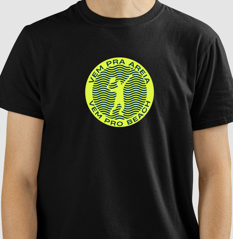 Camiseta Vem Para A Areia