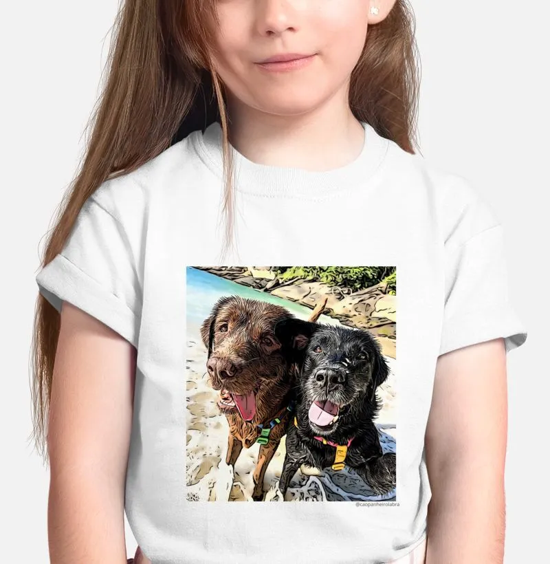 Camiseta infantil / Mika e toddy