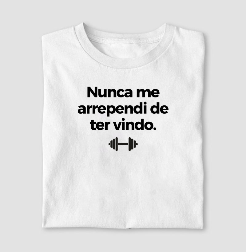 Nunca me arrependi de ter vindo