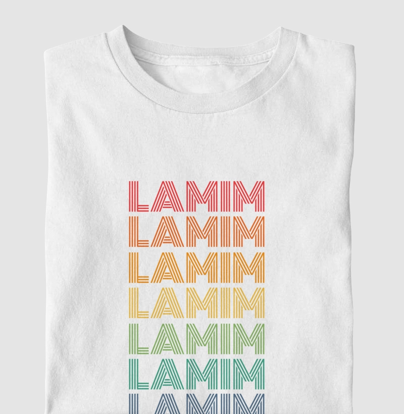 Lamim Letreiro Retrô