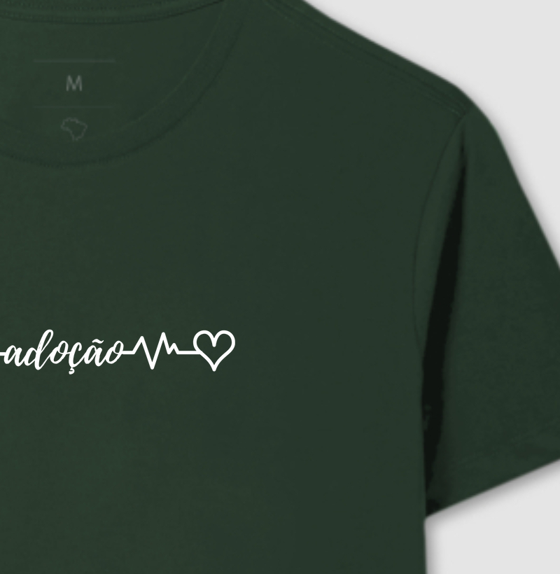 Camiseta Batidas de Amor: Adoção | Masculina | verde