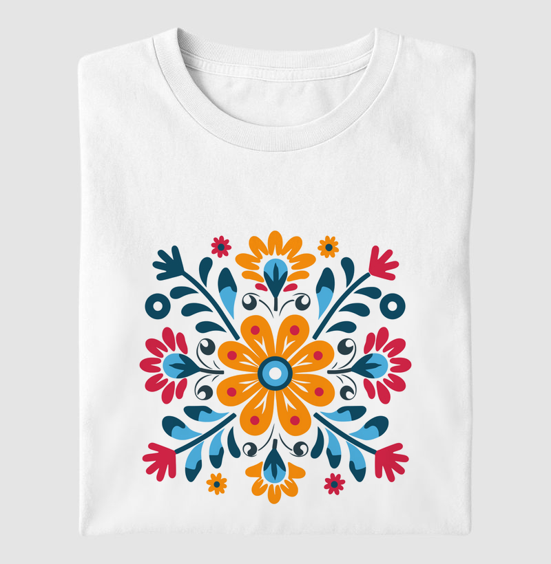 HONESTEE ART FLOR LARANJA