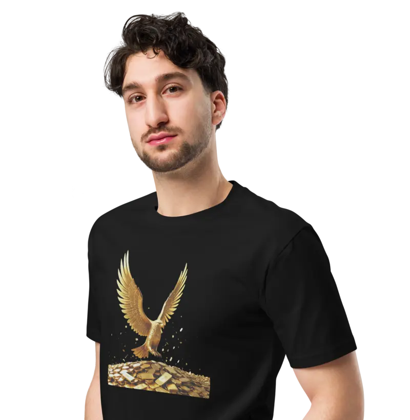 Camiseta Arquétipo Águia Dourada: Poder, Riqueza e Prosperidade!