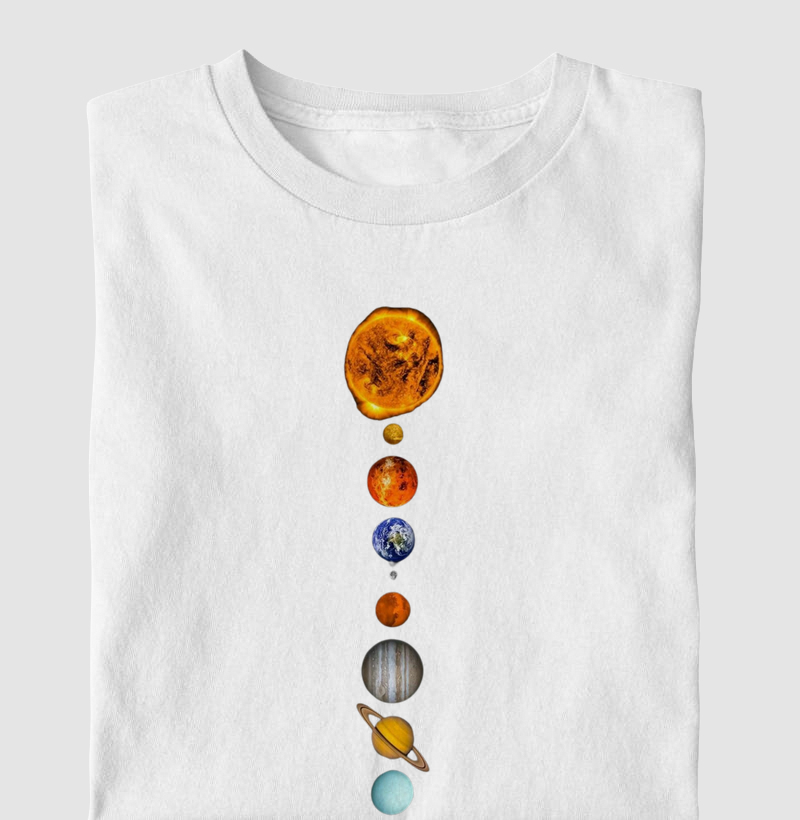 Camiseta Sistema Solar - Sistema solar planetas