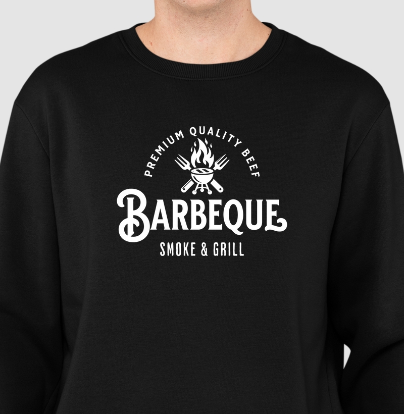 Barbecue Lifestyle: Moletom Slim - Design Autêntico para Amantes do Churrasco