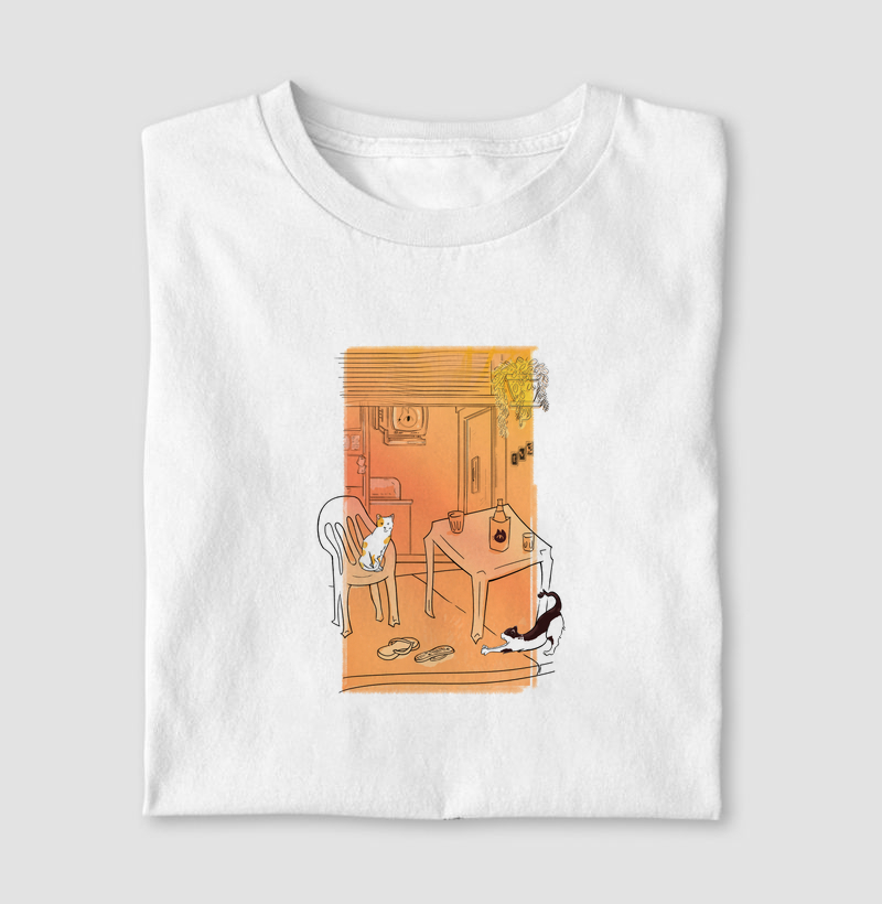Camiseta Gatos no Bar - Gatos Made In Brazil
