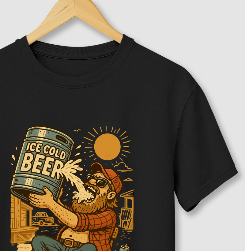 Camiseta Ice Cold Beer | Country Redneck Outlaw