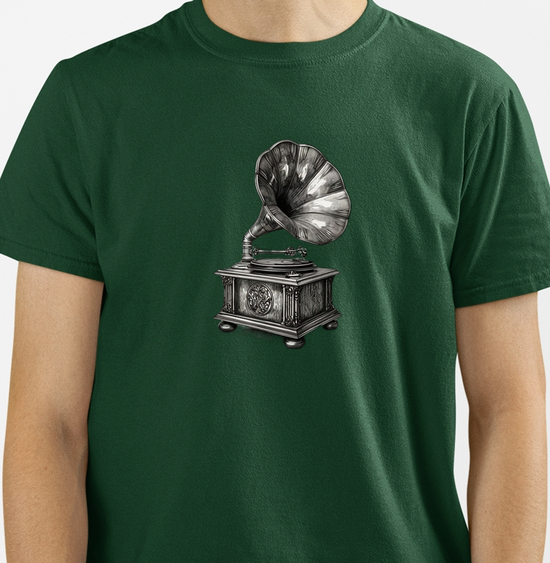Camiseta toca discos