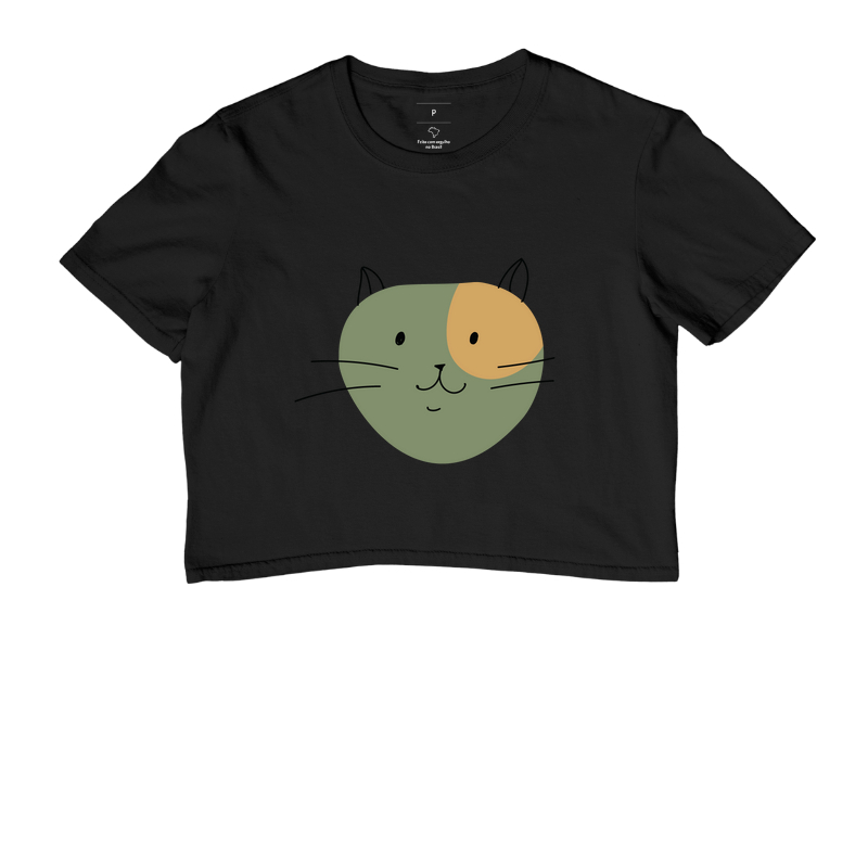 Camiseta Gato e traços