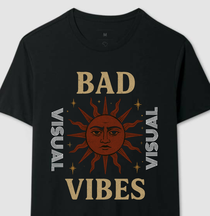 Camiseta Bad Vibes - Visual