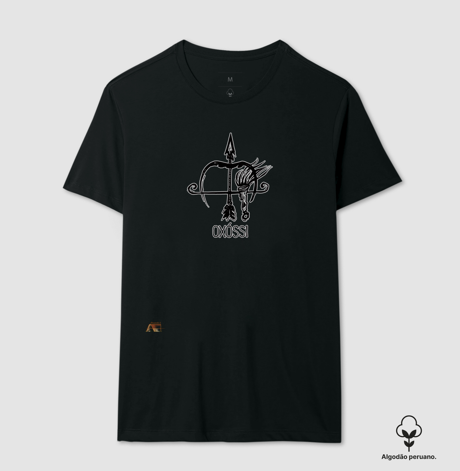 Camiseta Flecha Certa Proteção de Oxóssi 100% Algodão