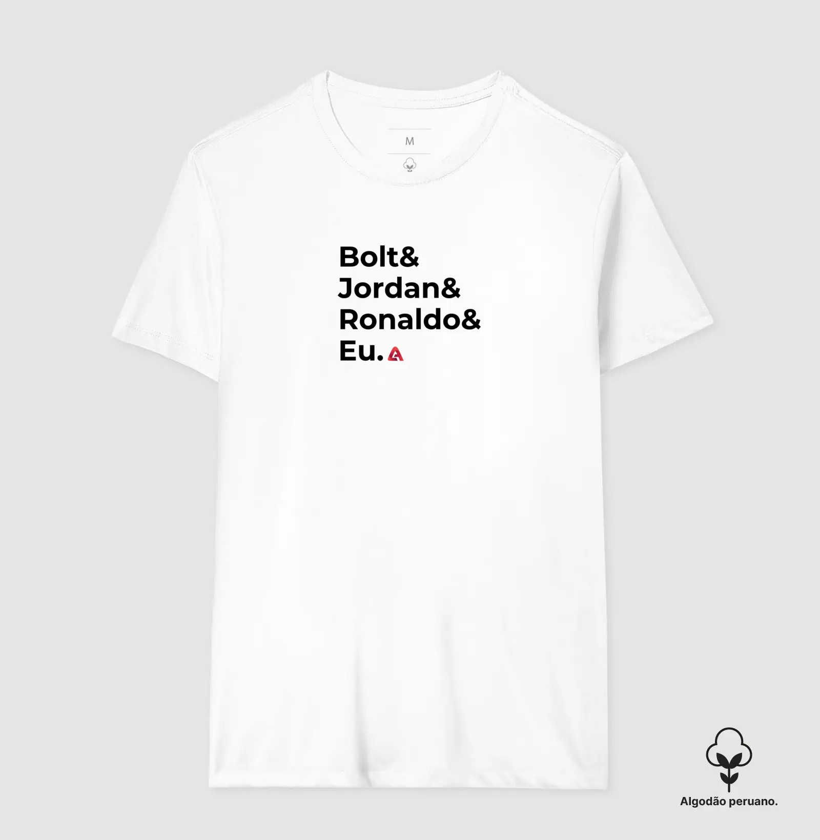 Camiseta Algodão Peruano Bolt, Jordan, Ronaldo - Atleta Pro