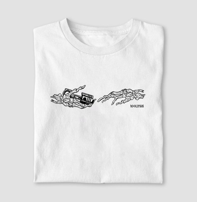 Camiseta A Criação do Pistão - Rooliman