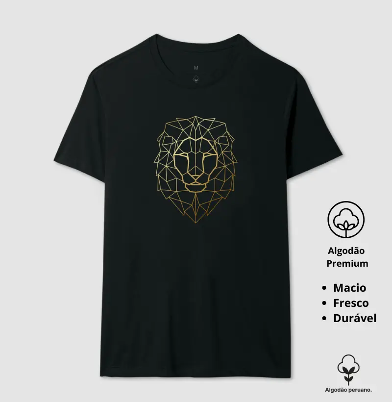 Camiseta Animalis Golden King 100% Algodão Peruano