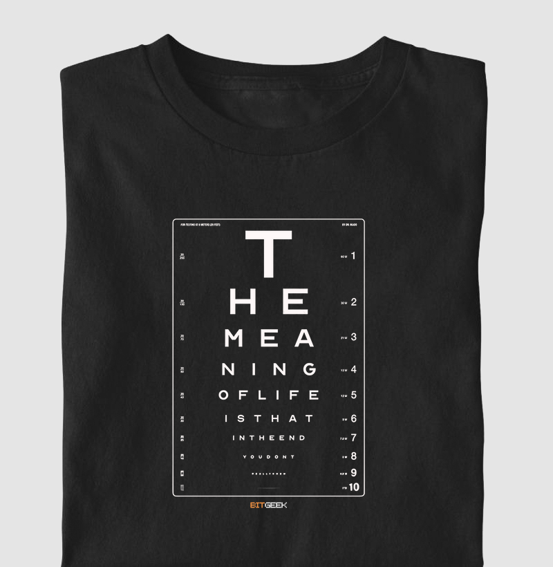 Camiseta Infantil O Sentido da Vida