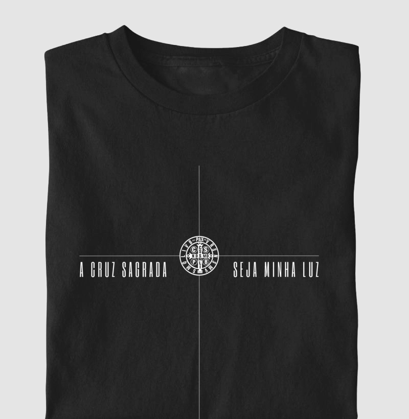 Camiseta Infantil Básica de Algodão "A Cruz Sagrada"