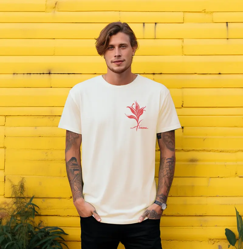 Camiseta Floral e artístico