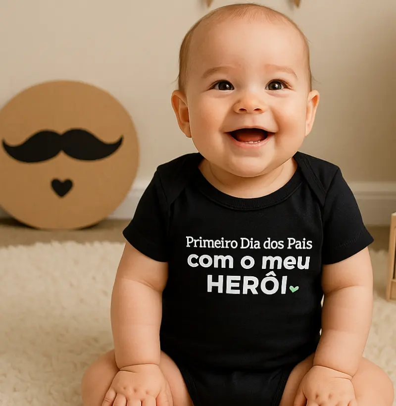 Primeiro Dia dos Pais com meu herói!