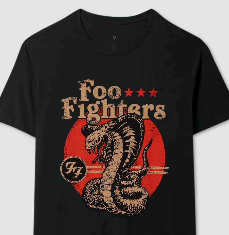 Camiseta Foo Fighters - Serpente