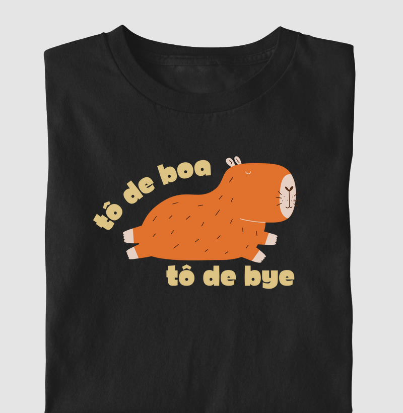 Tô de boa, tô de bye capivara - por Júlia Neves