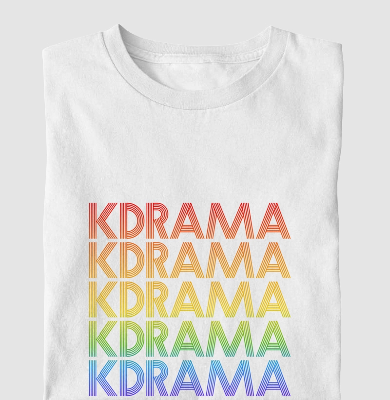 Camiseta "KDRAMA Rainbow" | K-Words [KoreaID]