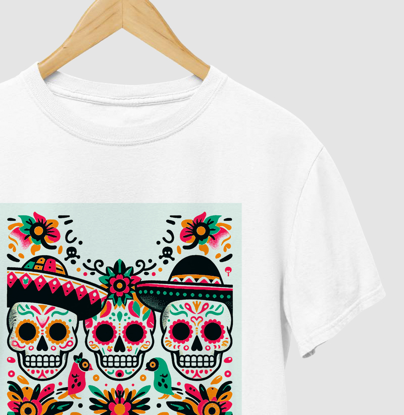 Dia de los Muertos – El Misterio (estampa colorida central)
