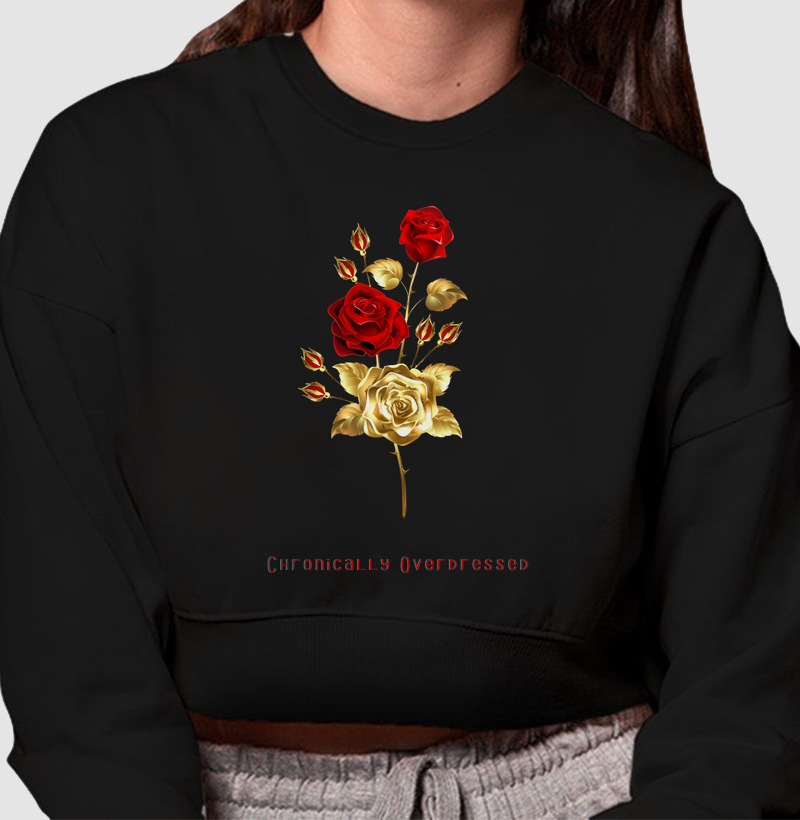 HONESTEE OVERDRESSED Cropped Moletom