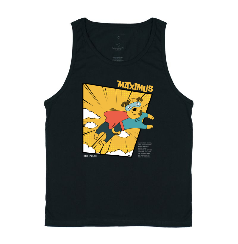 Camiseta Regata Dog Pulse Maximus - Espírito Inabalável 
