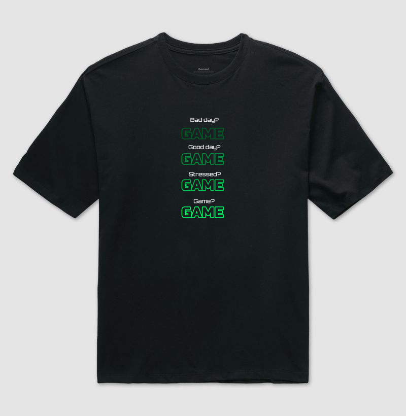 Camiseta Gamer “GAME Mood” – Estilo Streetwear para Gamers | ManaMoney