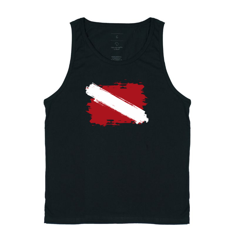 Bandeira do Mergulho - Distressed
