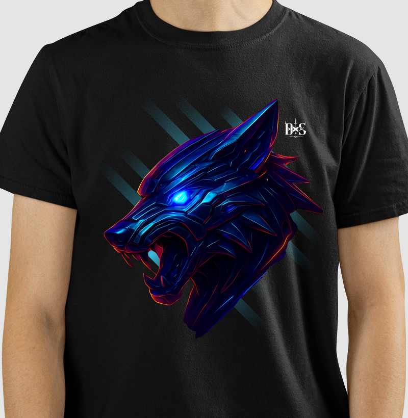 Camiseta ReservaINK Wolf Cyber