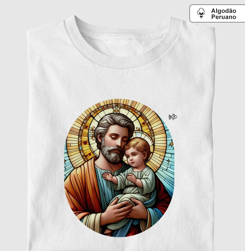 Camiseta "São José, Protetor e Pai"