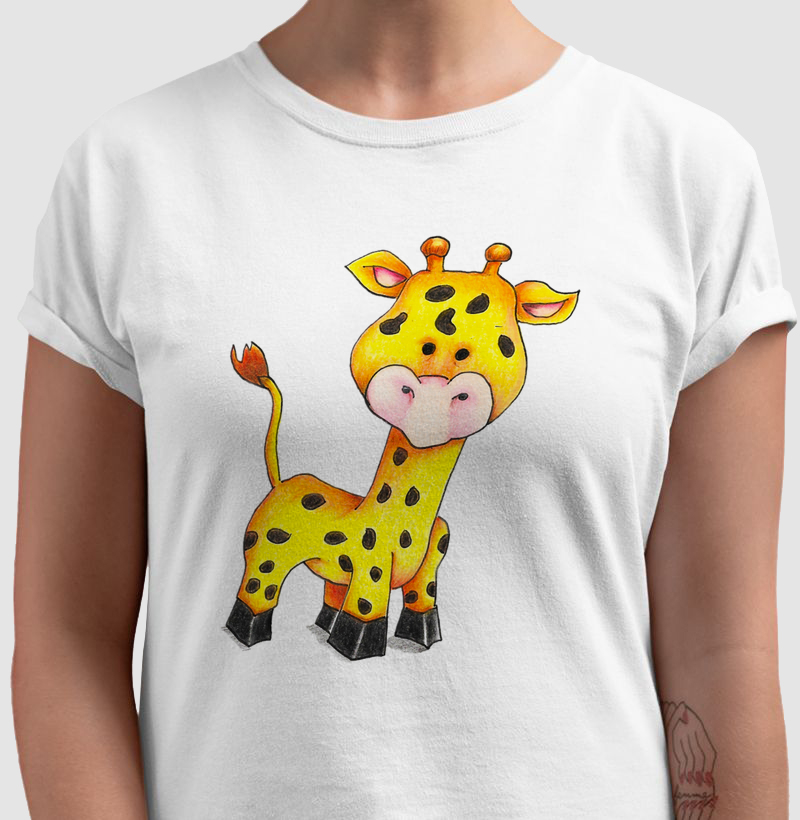 Camiseta Filhote de Girafa