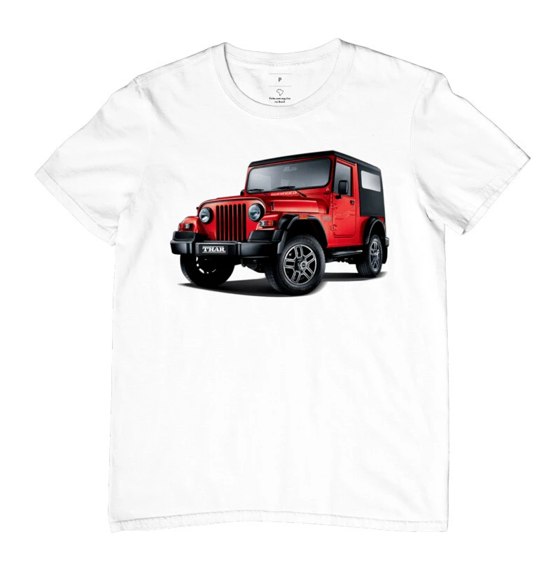 Camiseta - Jeep Vermelho
