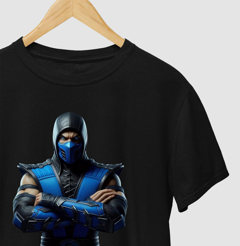 Camiseta Sub-Zero do Mortal Komat 
