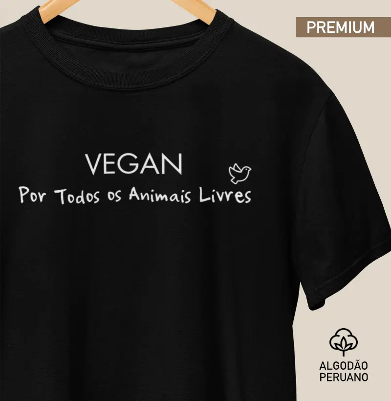 Vegan Por Todos os Animais Livres - Pássaro (Premium)