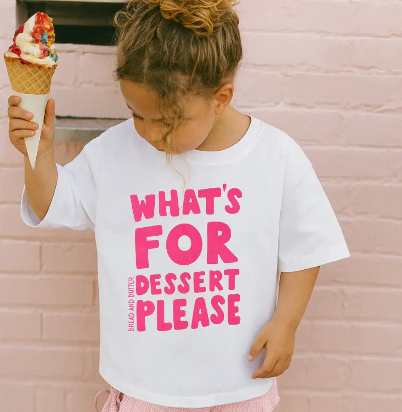 Camiseta Infantil Dessert Please