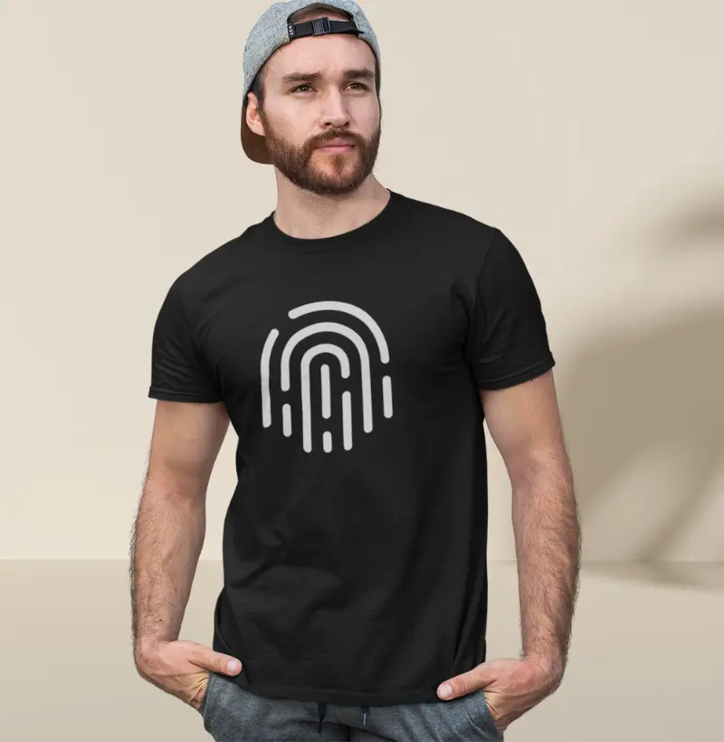 Camiseta masculina - Digital branca (sua versão)