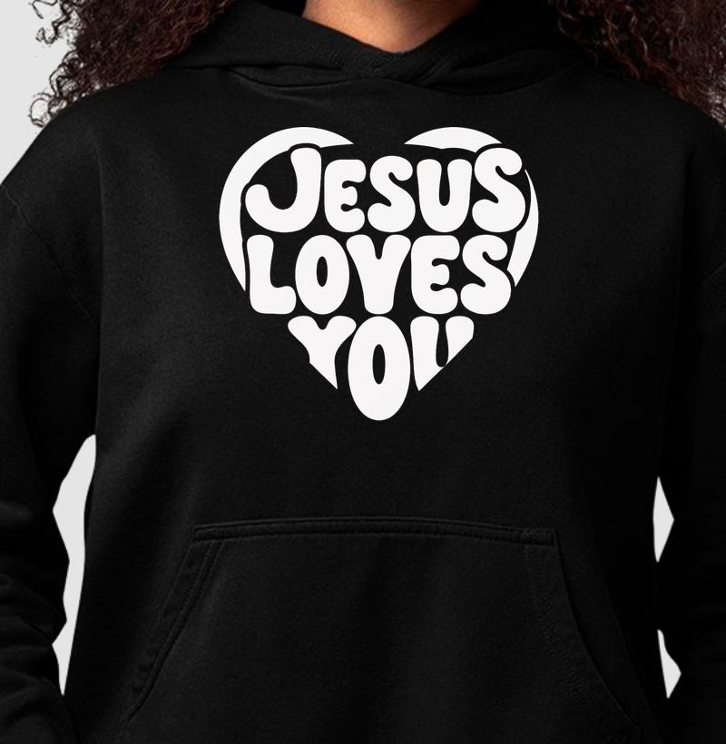 Coração "Jesus Loves You"