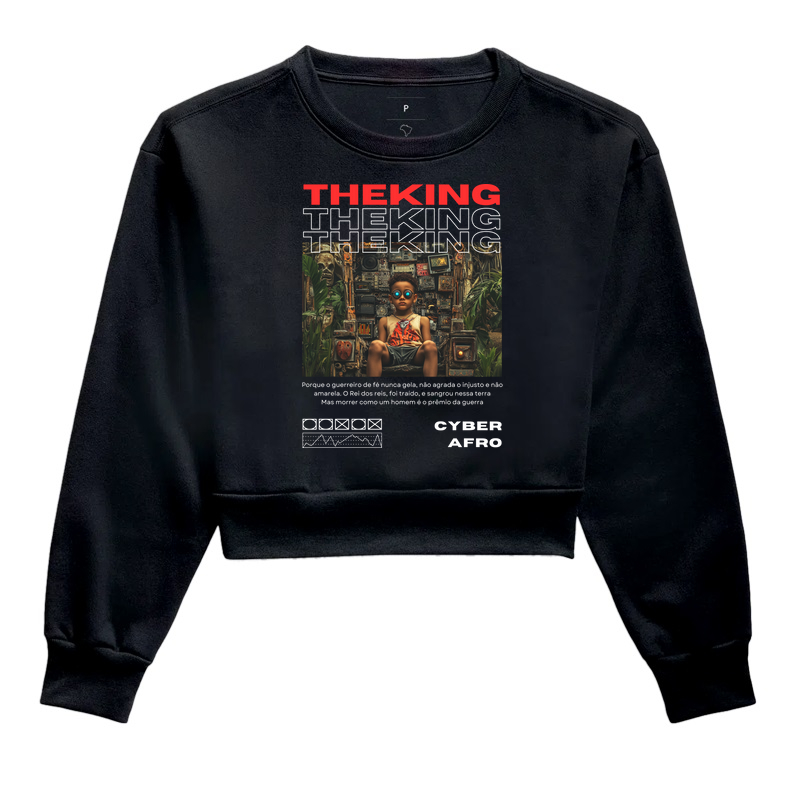 Cropped Moletom Cyber King