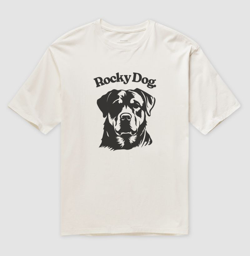 Camiseta Oversized Rottweiler